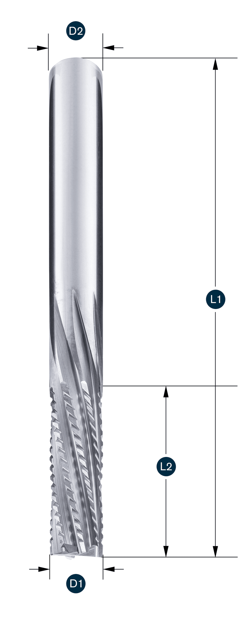 HEXA CUT®-End mill 6-10F · left helix - right cutting