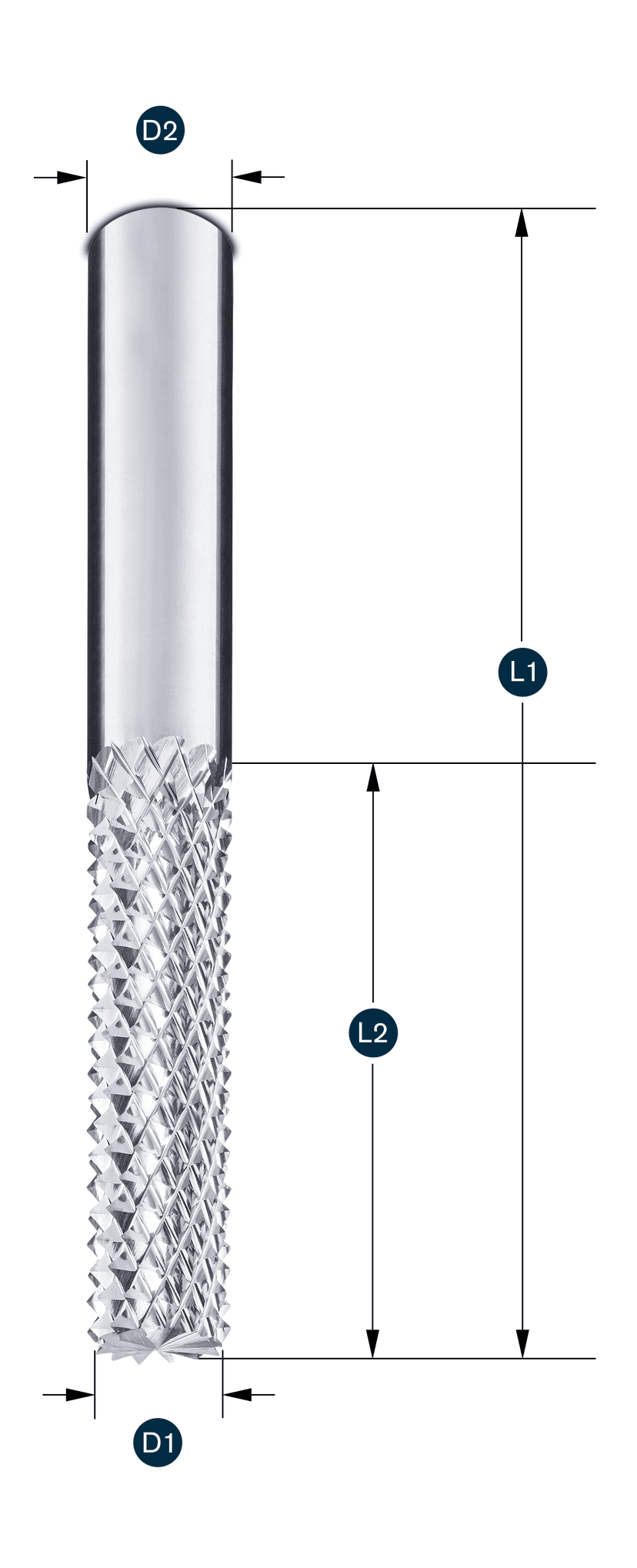 Carbon-Fräser · stirnverzahnt