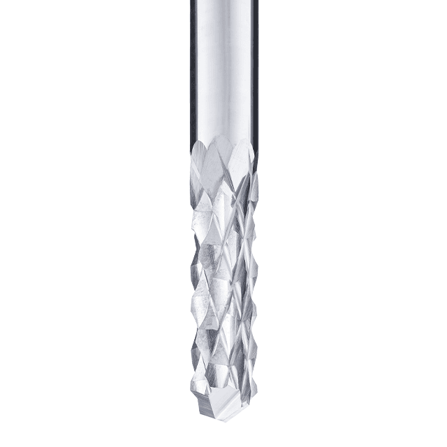 Carbon-End mill 2F · 135° drill style · GR toothed