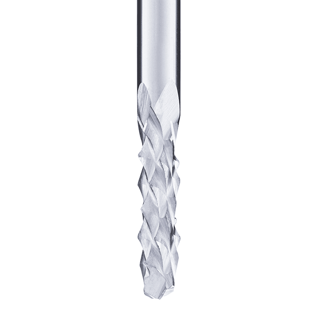 Carbon-End mill 2F · 135° drill style · WD toothed