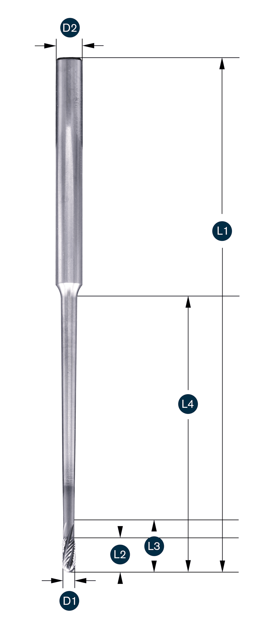 GRAFTOR® Radiusfräser Z4 Konisch