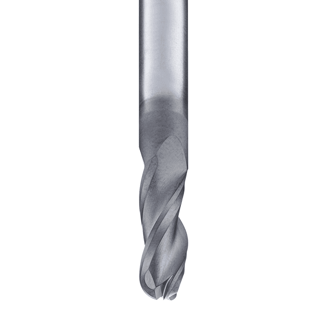 PIRANHA-Ball end mill 3F · ball radius R = 0,5 x d