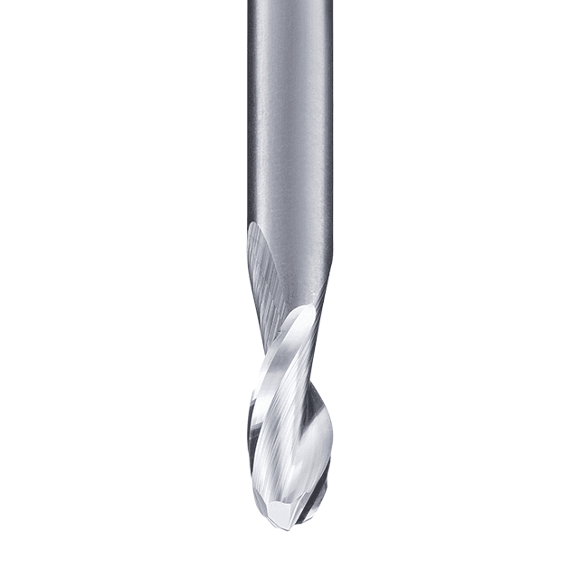 Ball end mill 2F · ball radius R = 0,5 x d