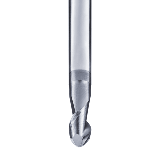 HSC-Ball end mill 2F · for hardened steel from 50 up to 70 HRC · ball radius R = 0,5 x d