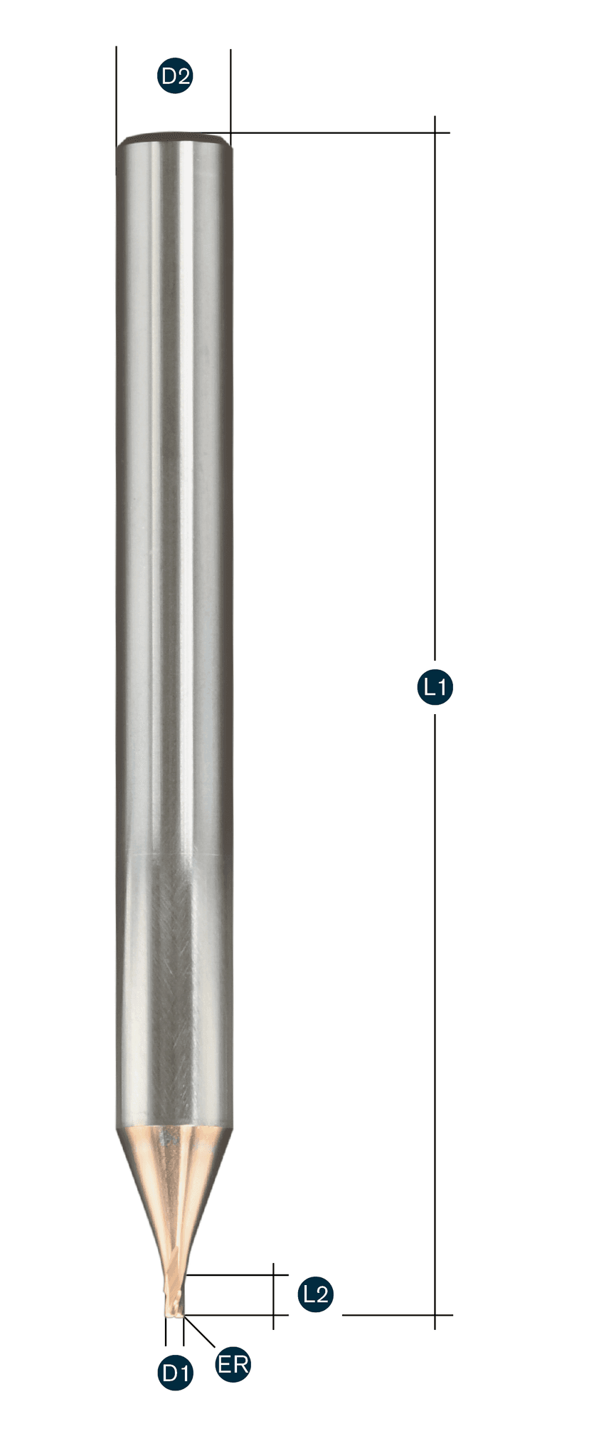 Mini-Hochvorschubfräser Z4 rechtsdrall - rechtsschneidend