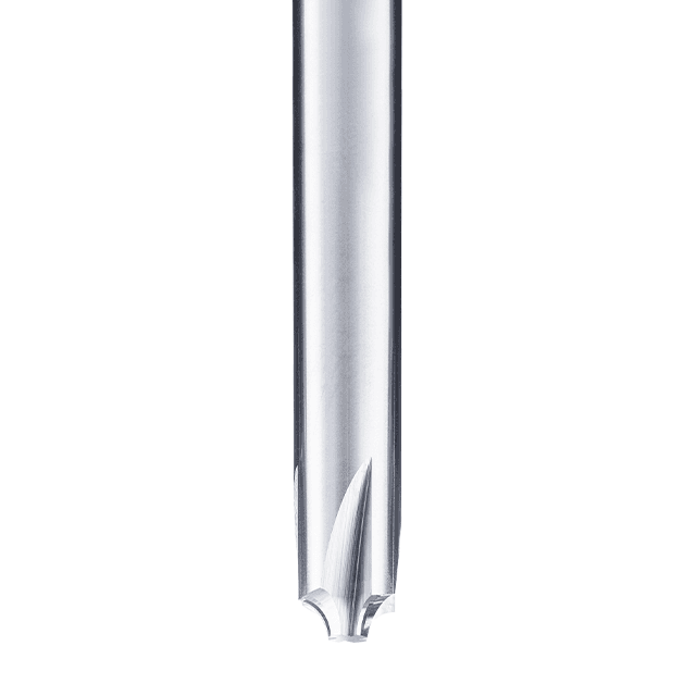 Quarter-round end mill 4F · straight - right cutting