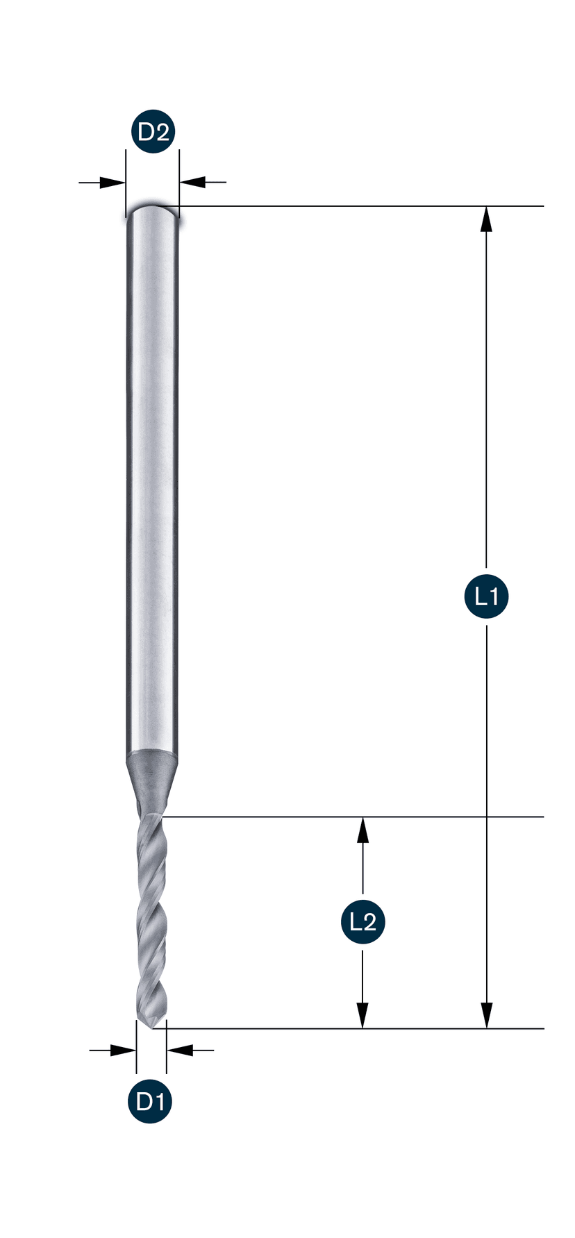 Spiralbohrer · für CFK, Graphit und Mischmaterialien
