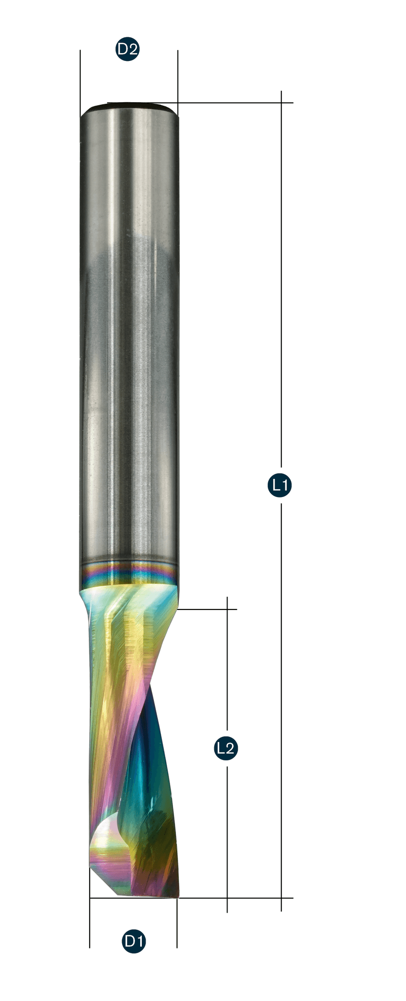 BONECRUSHER® HSC-FRÄSER Z1 rechtsdrall - rechtsschneidend